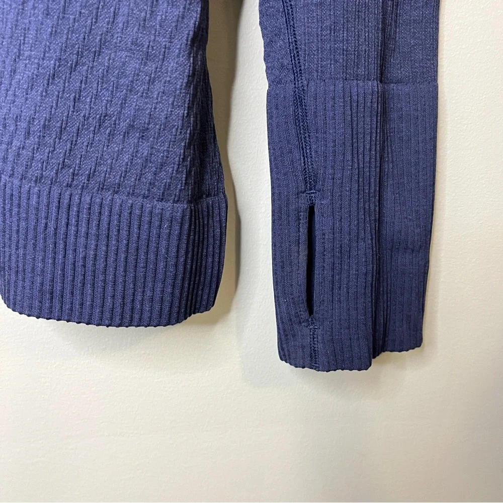 Lululemon Rest Less Pullover Long Sleeve Base Layer in Night Sea Blue - Picture 8 of 10